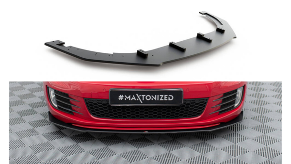 Splitter Volkswagen Golf VI GTI Front Racing Durability v.3 Black-Red