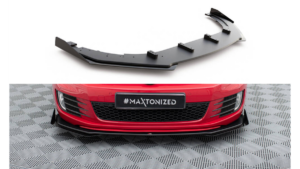 Splitter Volkswagen Golf VI GTI Front Racing Durability v.3 + flaps Black