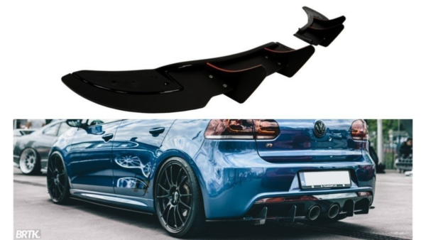 Splitter Volkswagen Golf VI R (CNC) Rear Side
