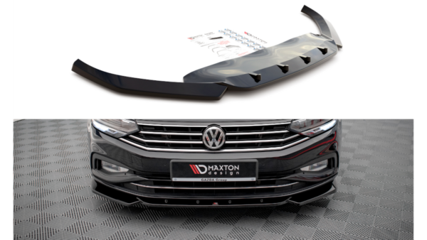 Splitter Volkswagen Passat B8 Facelift Front v.1 Gloss Black