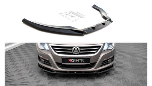 Splitter Volkswagen Passat CC Front v.4 Gloss Black