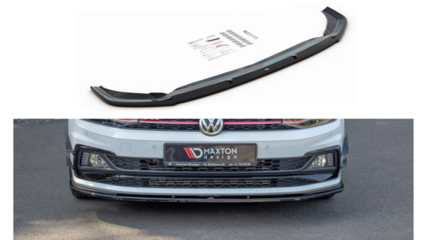 Splitter Volkswagen Polo VI GTI Front v.1 Gloss Black