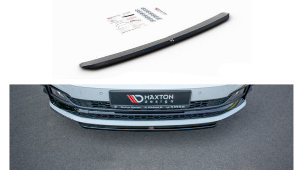 Splitter Volkswagen Polo VI GTI Front v.4 Gloss Black