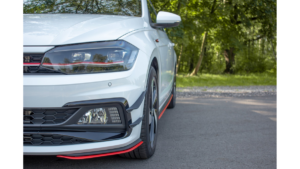 Splitter Volkswagen Polo VI GTI Front v.5 Red