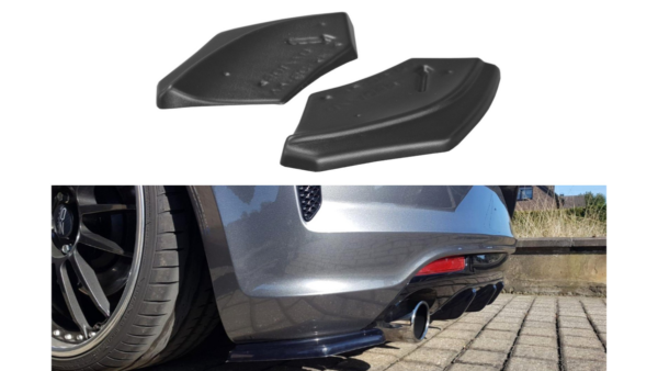 Splitter Volkswagen Scirocco III Facelift R Rear Side Gloss Black