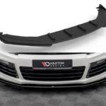 Splitter Volkswagen Scirocco III R Front Pro + flaps Black-Red