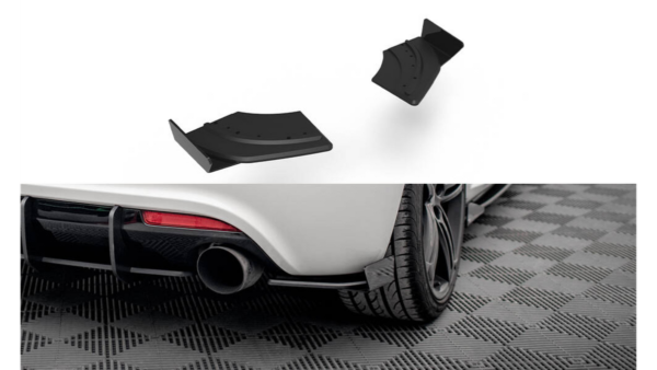 Splitter Volkswagen Scirocco III R Rear Side Street Pro Black + Gloss Flaps