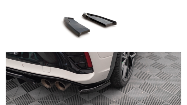 Splitter Volkswagen T-Roc Facelift R R-Line Rear Side Gloss Black