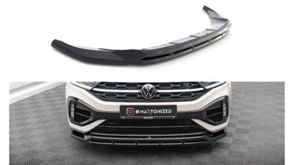 Splitter Volkswagen T-Roc Facelift R R-Line Front v.1 Gloss Black