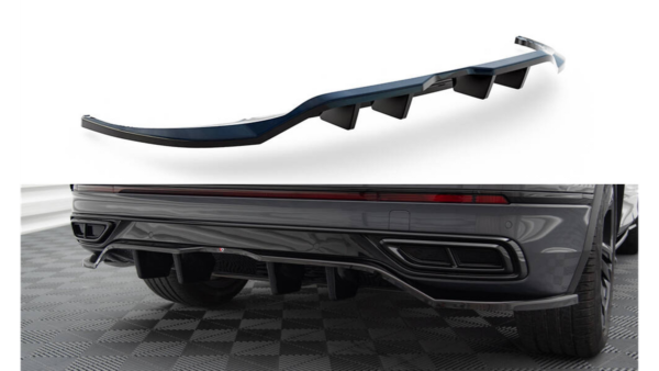 Splitter Volkswagen Tiguan II Facelift R-Line Rear Central with Diffuser