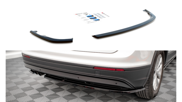 Splitter Volkswagen Tiguan II Rear Side v.1 Gloss Black