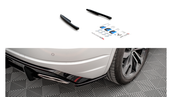 Splitter Volkswagen Touareg III R-line Rear Side Gloss Black
