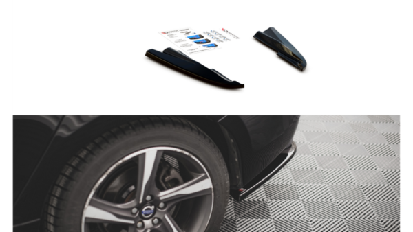 Splitter Volvo S60 II R-Design Rear Side Gloss Black