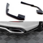 Splitter Volvo S60 III R-Design Rear Side Gloss Black