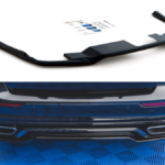 Splitter Volvo S60 III R-Design Rear Central Gloss Black