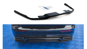 Splitter Volvo S60 III R-Design Rear Central Gloss Black