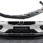 Splitter Volvo S60 III R-Design Front v.1 Gloss Black