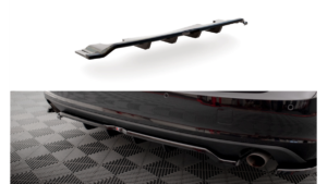 Splitter Volvo V90 II Rear Central with Diffuser v.2 Gloss Black