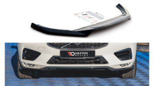 Splitter Volvo XC60 II R-Design Front v.1 Gloss Black