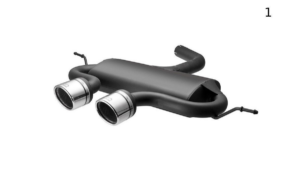 Volkswagen Golf VI, Golf V R32 and Scirocco 3 Sport Exhaust Tailpipe 1