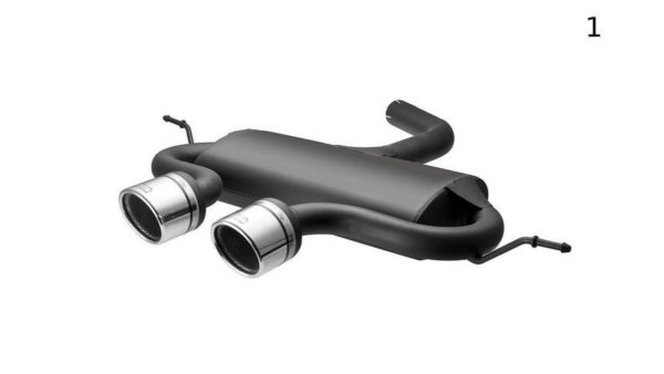 Volkswagen Golf VI, Golf V R32 and Scirocco 3 Sport Exhaust Tailpipe 1