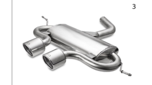 Volkswagen Golf VI, Golf V R32 and Scirocco 3 Sport Exhaust Tailpipe 3