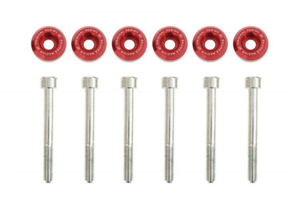 Lower Rear Control Arms Washers Civic Red