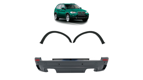 Bumper BMW X5 E70 with wheel arches Rear