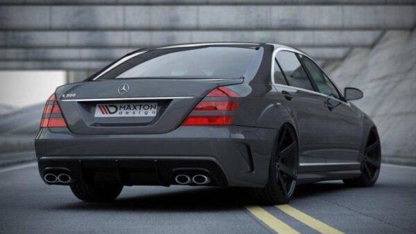 Bumper Mercedes-Benz S W221 Rear + Diffuser W205 Look Not primed