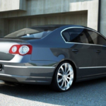 Bumper Volkswagen Passat B6 Rear R-Line Look Primed
