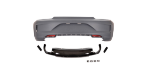 Bumper Volkswagen Scirocco III Facelift Rear with Diffuser
