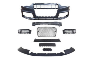 Front Bumper + Grill Chrome-Black Audi A5 8T 13-16 RS5 Style