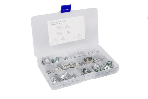Salongiliistude kruvide, mutrite ja kinnitusklambrite komplekt 50pcs