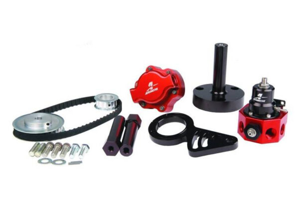 pol_pl_Zestaw-mechanicznej-pompy-paliwa-Aeromotive-B-B-Chevy-z-podwojnym-regulatorem-paliwa-127984_3.jpg Aeromotive Big Block Chevy Belt Drive Fuel Pump and Double Adjustable Reg Bolt-On Kit