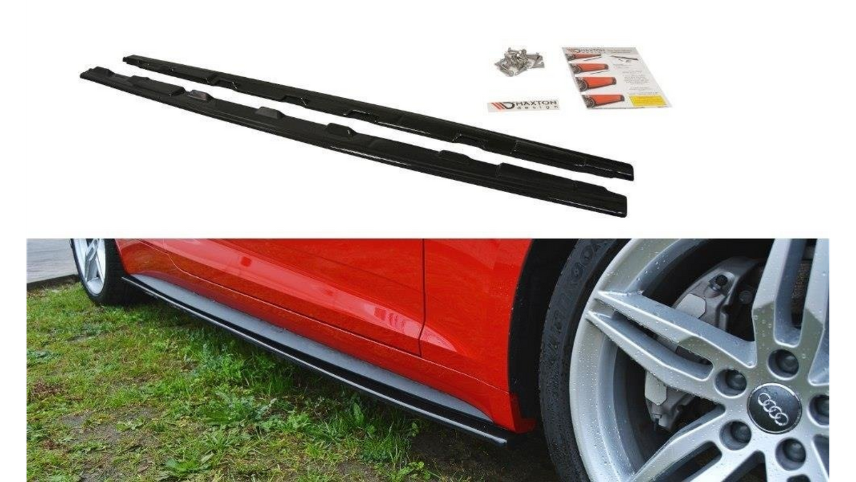 Audi A5 F5 S-Line küljelaiendid Läikiv must
