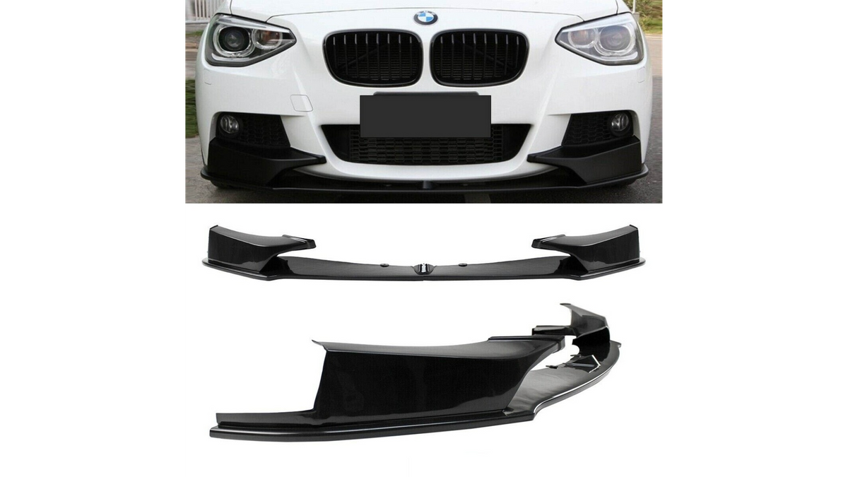Lip Spoiler BMW 1 F20 F21 esi stange läikiv must