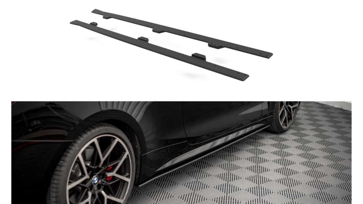 BMW 4 G22 M-Pack küljelaiendid Street Pro must-punane