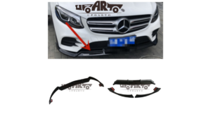 Lip Spoiler Mercedes-Benz C W205 S205 A205 C205 esi stange läikiv must