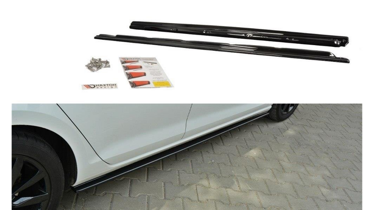 Volkswagen Golf 7 küljelaiendid Läikiv must