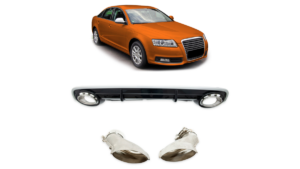 Difuusor Audi A6 C6 tagumine koos torudega