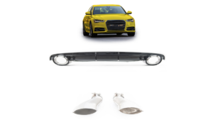Difuusor Audi A6 C7 Facelift tagumine koos torudega