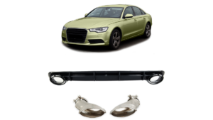 Difuusor Audi A6 C7 tagumine Carbon Look