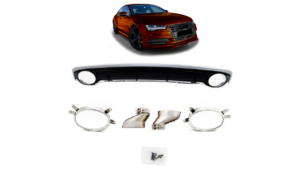 Difuusor Audi A7 C7 Facelift tagumine koos torudega
