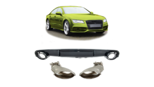 Difuusor Audi A7 C7 tagumine Carbon Look