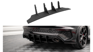 Difuusor Audi RS3 8Y tagumine Street Pro must-punane
