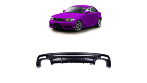 Difuusor BMW 1 E82 E88 tagumine matt must