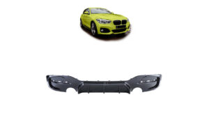 Difuusor BMW 1 F20 F21 Facelift tagumine läikiv must