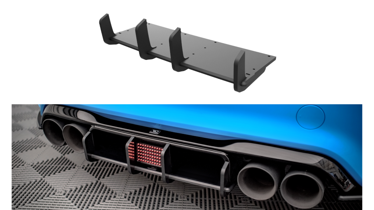 Difuusor BMW 2 F87 M-Pack tagumine Street Pro punane