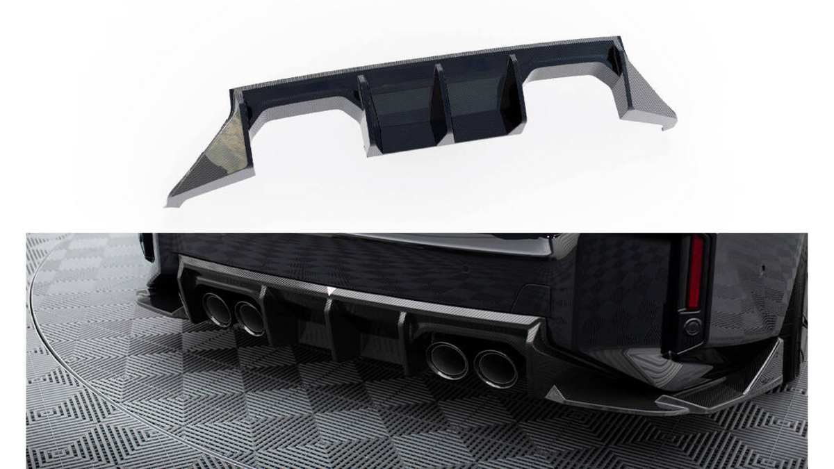 Difuusor BMW 2 G87 M-Pack tagumine Carbon