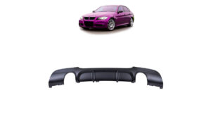 Difuusor BMW 3 E90 E91 tagumine matt must